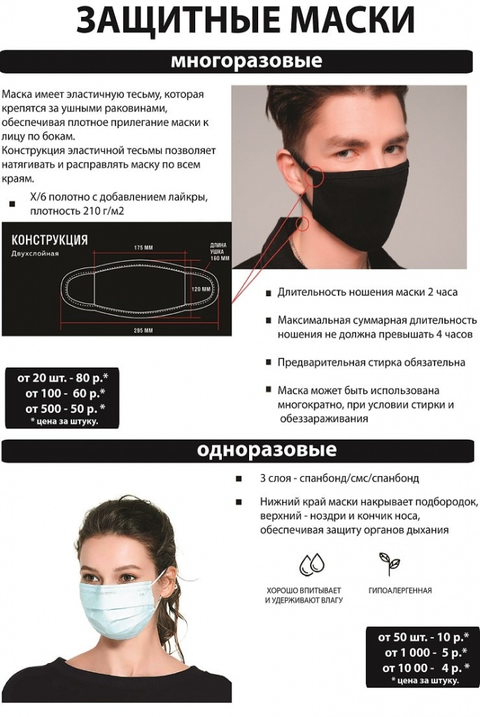 Защитные маски от заразы и штрафов. Падение цен до -70% Защитные маски от заразы и штрафов. Падение цен до -70%